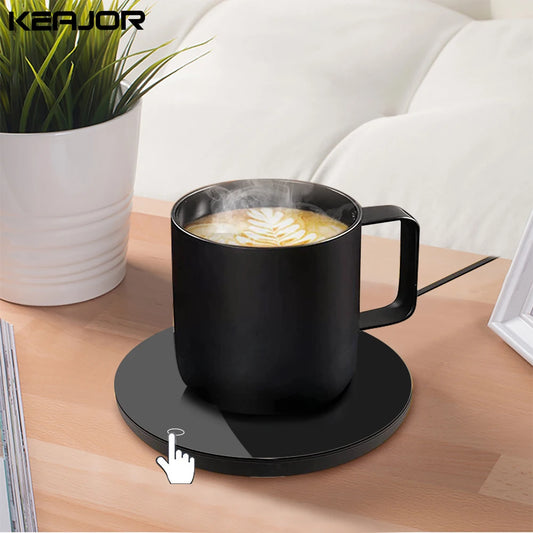 Coffee Cup Heater Mug Warmer USB Heating Pad Electic Milk Tea Water Thermostatic Coasters Cup Warmer for Home Office Desk DC 5V