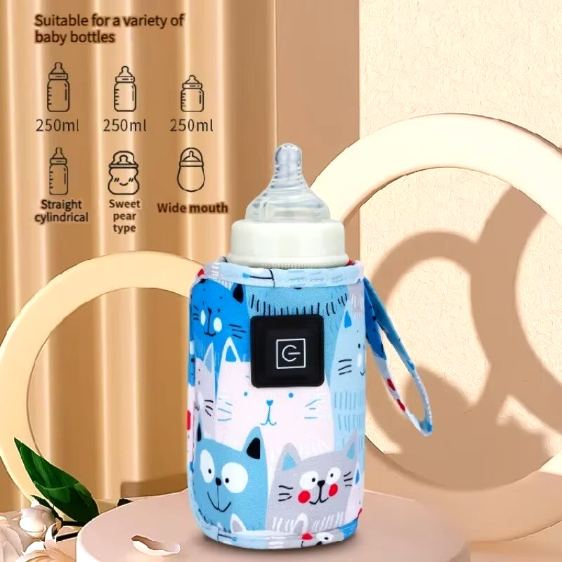 1 PCS USB Milk Warmer Constant Temperature Household Three Gear Adjustment Outdoor Portable Baby Universal Bottle Warm Sleeve